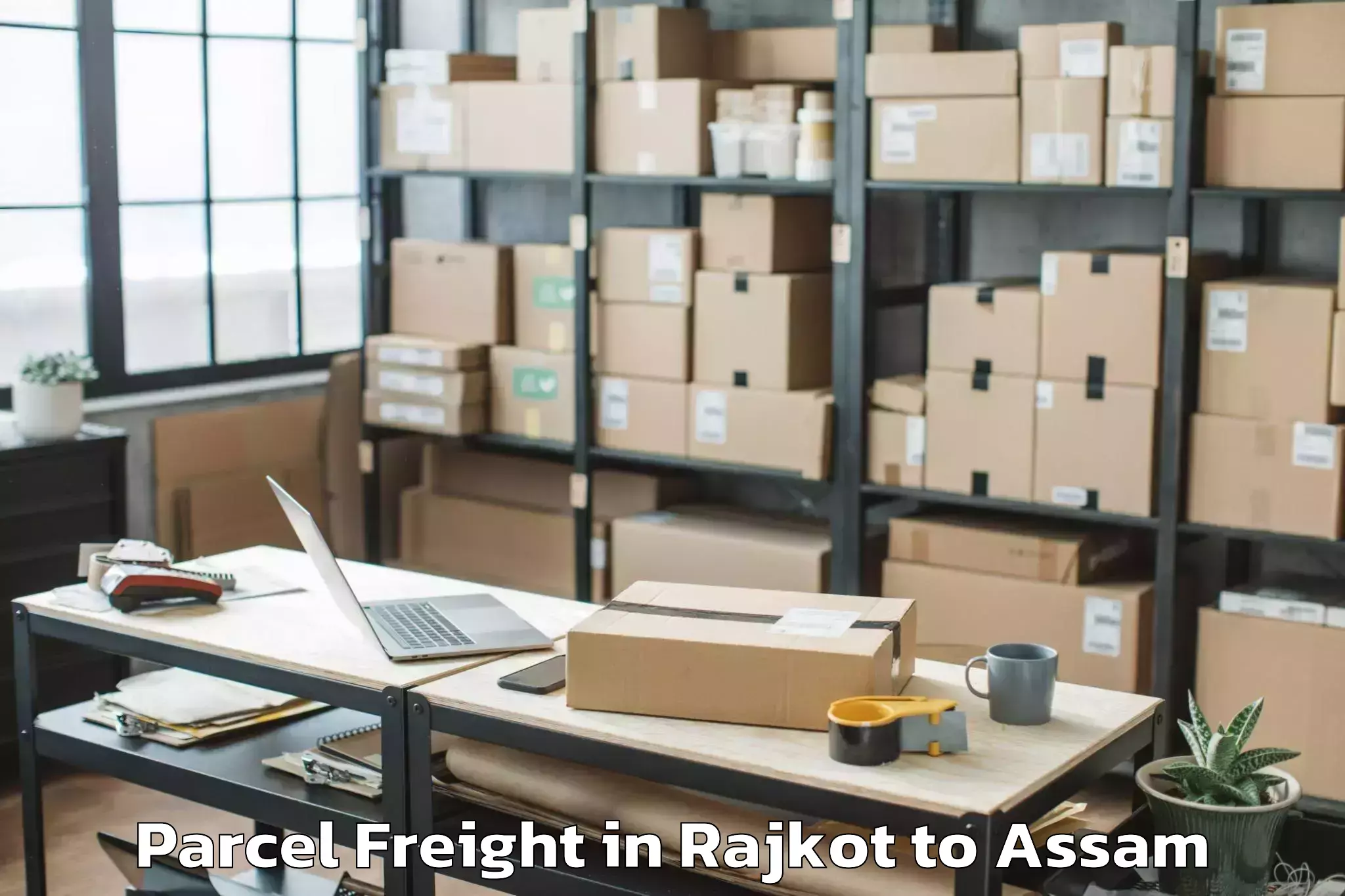 Book Your Rajkot to Sarupeta Pt Parcel Freight Today